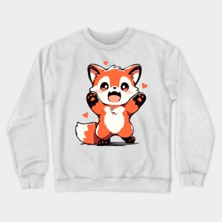 Cute Red Panda - Kawaii Panda Crewneck Sweatshirt